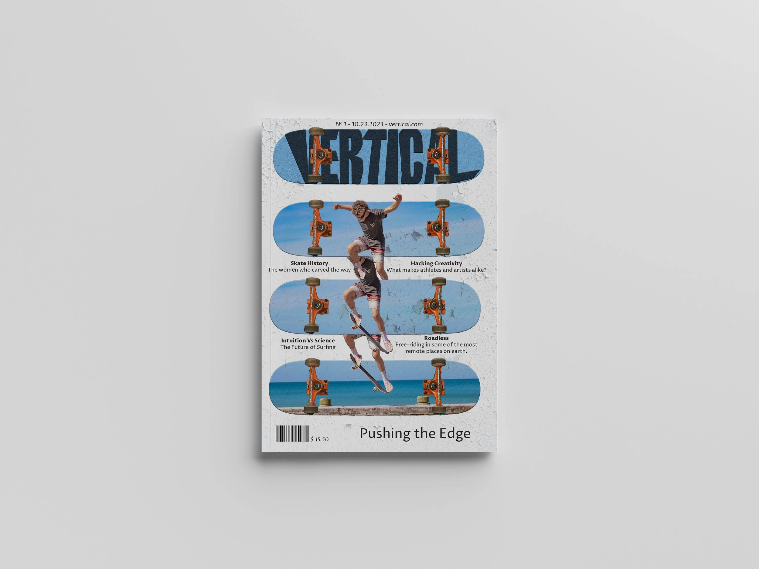 Vertical magazine cover
